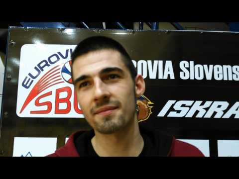 Iskra Svit - MBK SPU Nitra (33. kolo Eurovia SBL): pozápasové interview - Jakub Novysedlák