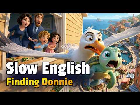 Finding the Lost Baby Sea Turtle!  English Listening Story | Smart English Daily
