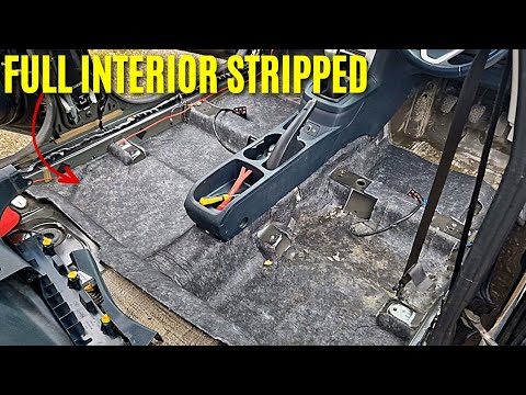 HOW TO REMOVE THE INTERIOR CARPET FLOOR IN ANY CAR