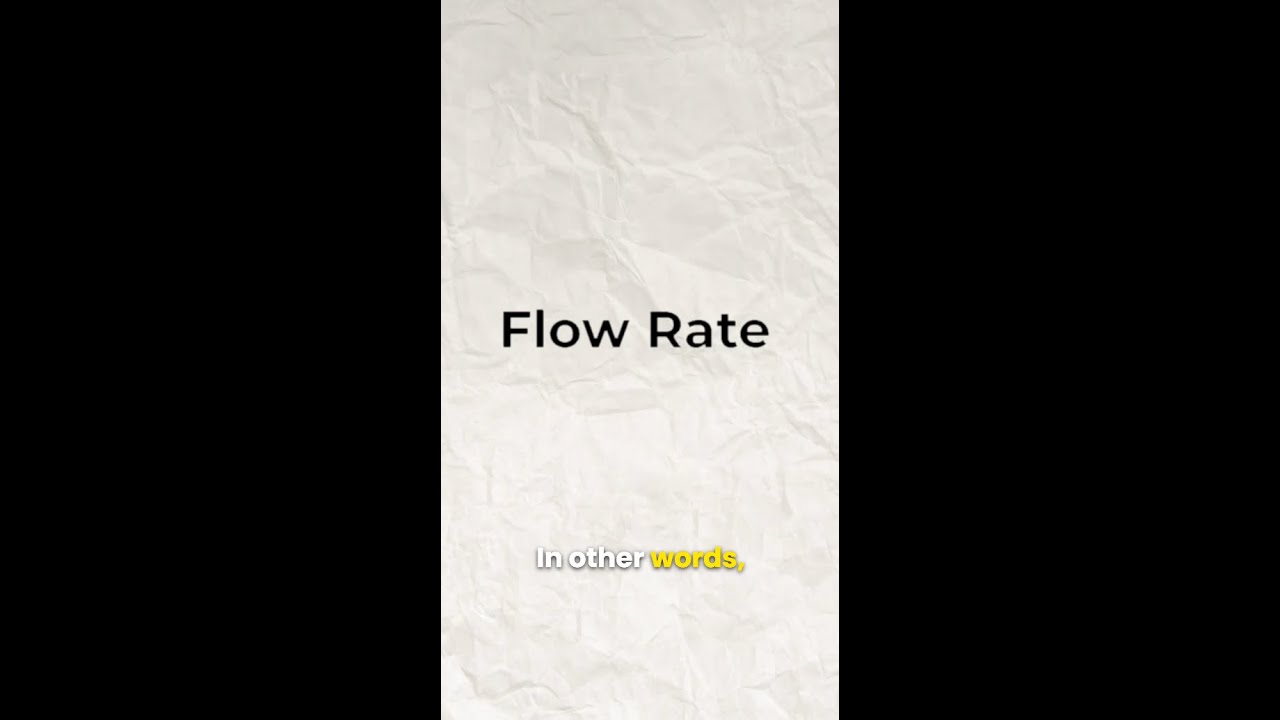 This Surprising Fact About Flow Rate Could Save You $$$!