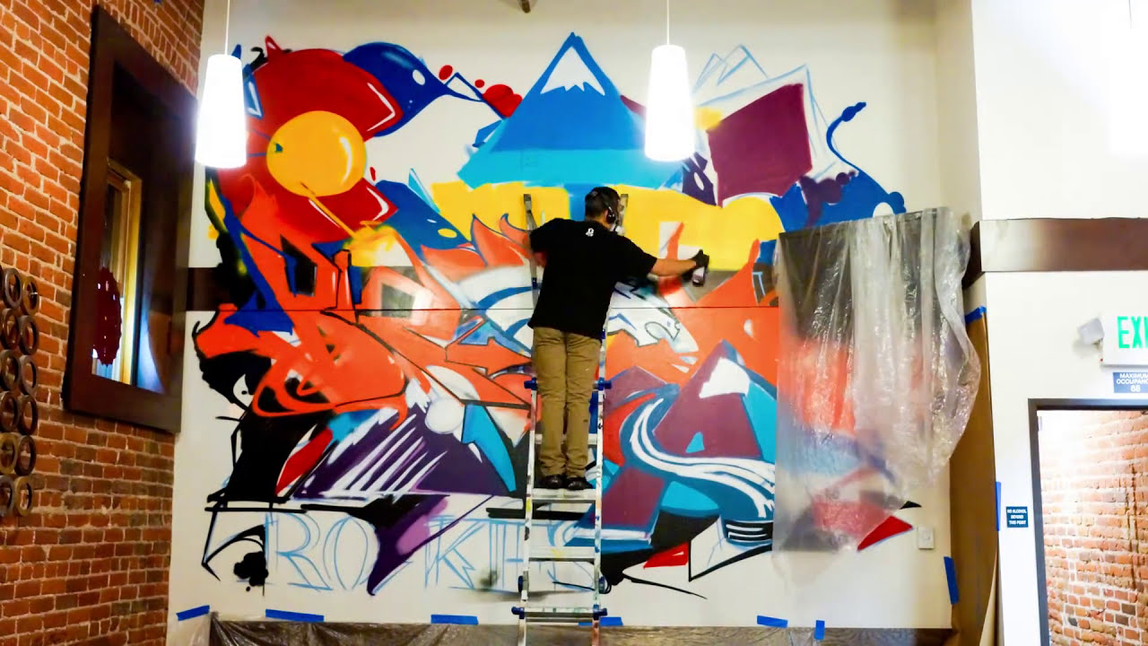 graffiti wall art time lapse artwork by michael scileppi