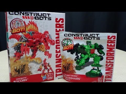 Construct Bots SCORN & Dinobot Rider CROSSHAIRS: EmGo Builds Stuff