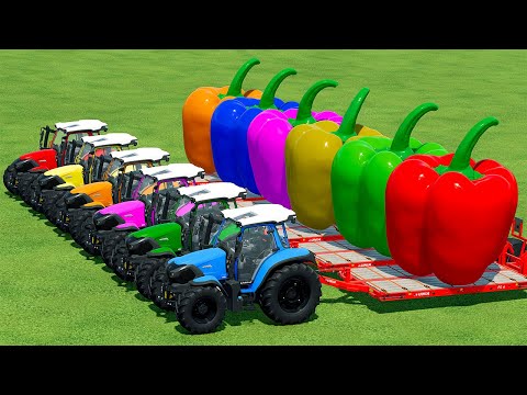 LOAD AND TRANSPORT GIANT PEPPERS WITH LINDNER TRACTORS  - Farming Simulator 22