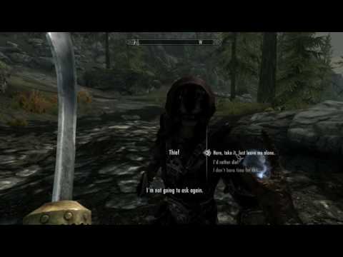 skyrim thief encounter