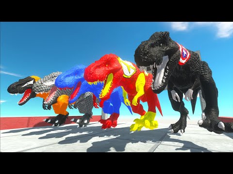 Hunting found Jurassic world evolution Dc Death Fall Speed Race Trex Super Hero Vs Indominus Rex