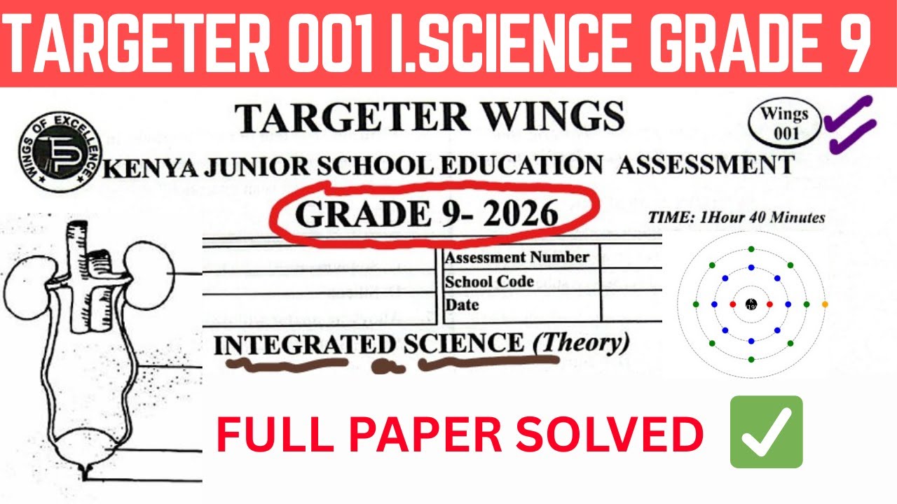 TARGETER WINGS 001 2026 GRADE 9 INTEGRATED SCIENCE | FULL PAPER SOLVED✅