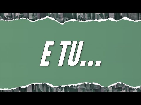 Claudio Baglioni - E tu... (Testo)