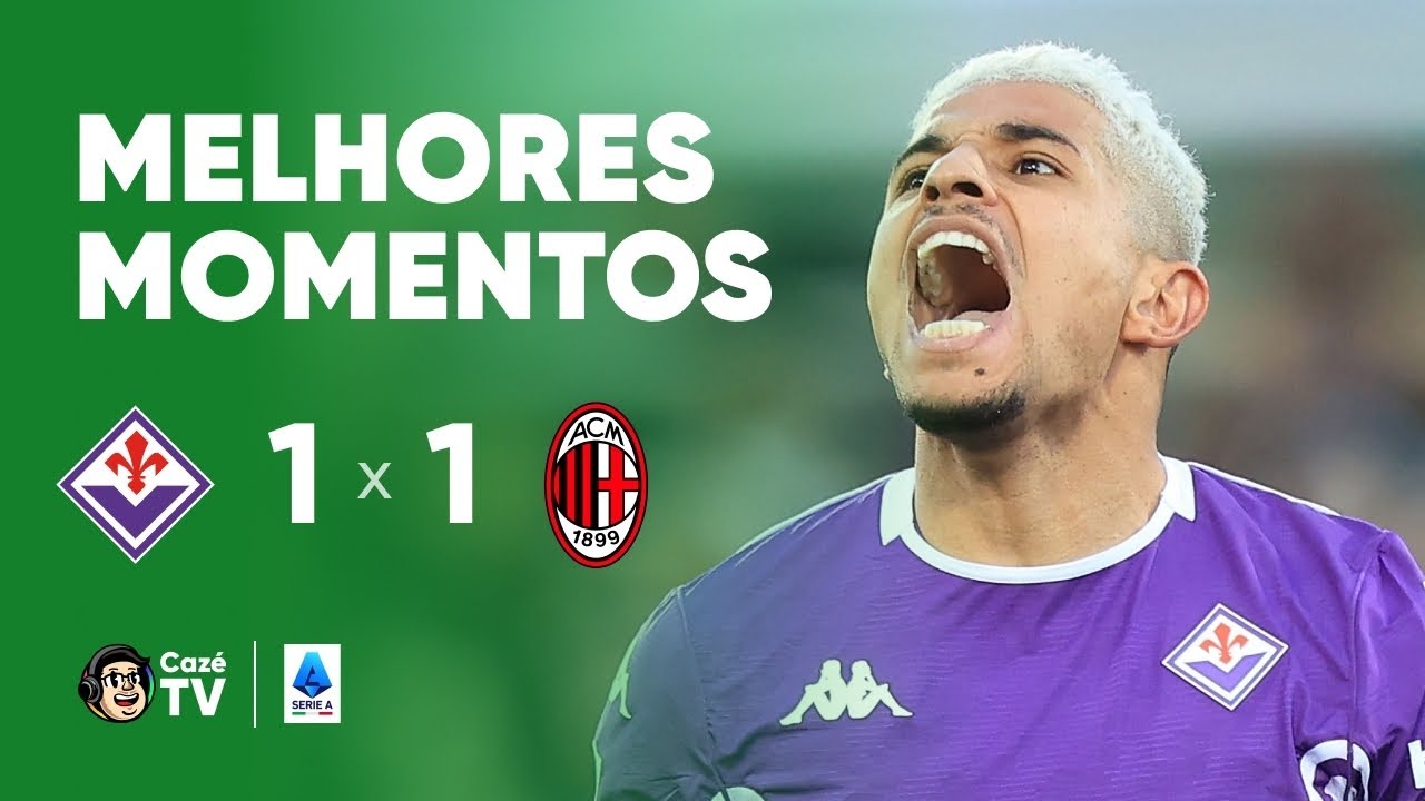 MELHORES MOMENTOS: FIORENTINA 1 X 1 MILAN | SERIE A ITALIANA 2025/2026 | 20ª RODADA