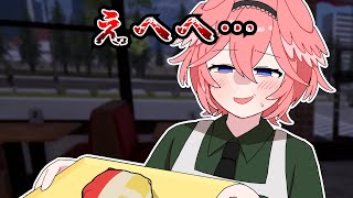 慣れない接客で精神崩壊してしまうルイ姉【ホロライブ手描き切り抜き/鷹嶺ルイ/さくらみこ/大神ミオ】