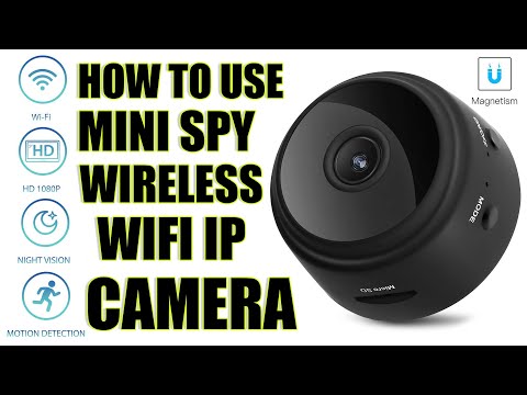 Showing wireless spy camera