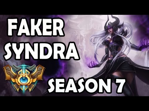 SKT T1 Faker Syndra vs Orianna MID Rank #37 Challenger 734LP
