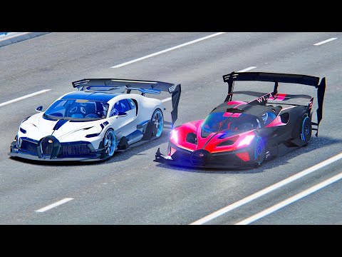 Bugatti Divo GTR vs Bugatti Bolide GTR - Drag Race