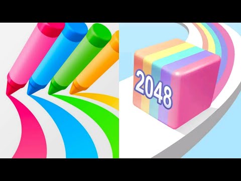 Pencil rush 3D vs Jelly Run 2048 #games #gaming #pencilrush3d #jellyrun2048
