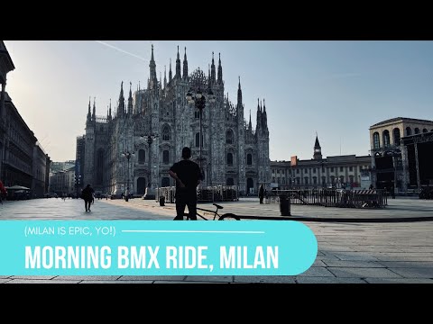 Morning BMX Ride Through Milan, Italy