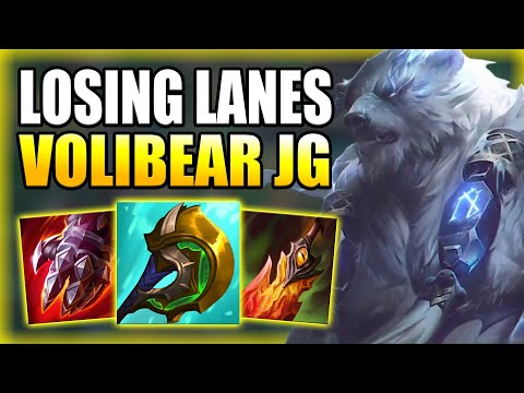 HOW TO PLAY VOLIBEAR JUNGLE & CARRY LOSING LANERS THROUGH GANKS! Best Build/Runes League of Legends