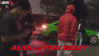 Audi RS3 vs Mustang