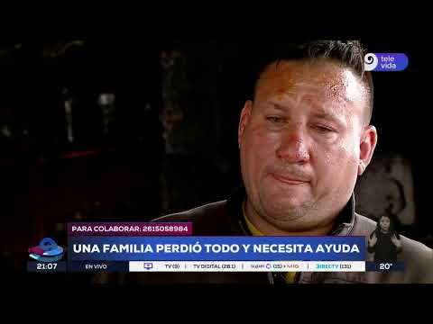 Una familia lo perdió todo tras un incendio en Guaymallén y necesitan ayuda