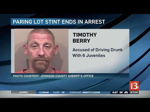 Parking lot stunt ends in arrest