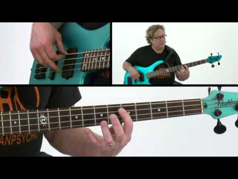 Bass Gutiar Lesson - #33 - Stu Hamm - 50 Pro Bass Grooves