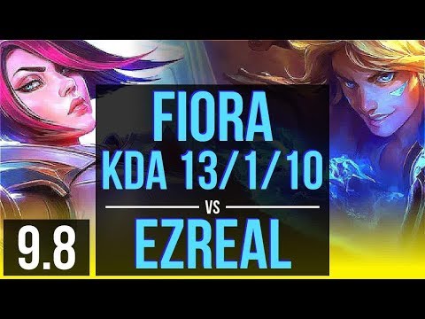 Carry your team as FIORA & Soraka vs EZREAL & Thresh (ADC) | KDA 13/1/10 | EUW Grandmaster | v9.8