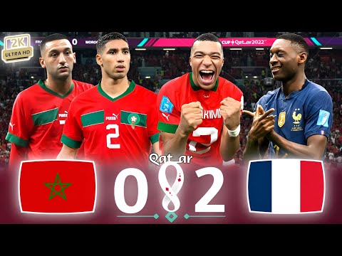 The match Morocco's dream was shattered🔥 "France 2-0 Morocco" •SF WC Qatar 2022 | Full Highlights 2K