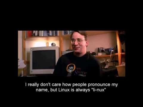How to pronounce Linux : according to its inventor Linus Torvalds