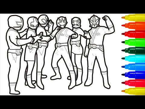 Power Rangers Samurai Fight To The End Coloring Pages