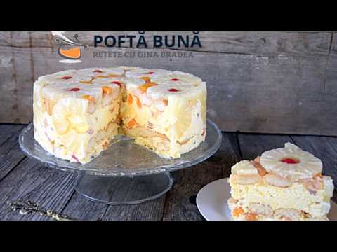 Tort Diplomat, reteta veche, cu piscoturi sau blat | Gina Bradea