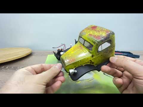 Old School Restyling Paint to FMS ATLAS 6x6 RC Crawler Dodge Power Wagon