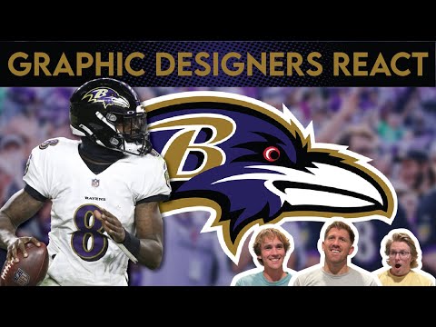 Graphic Designers React to WORST & BEST NFL Logos | Ravens, Falcons, Vikings