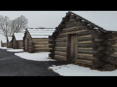 TOUR OF VALLEY FORGE PENNSYLVANIA IN THE SNOW