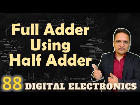 Full Adder using Half Adder Designing and Circuit Combinational circuit in Digital Electronics