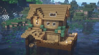 【マインクラフト】トウヒで作る水上サバイバルハウスの作り方【Minecraft】How to Build a Survival house【マイクラ建築】