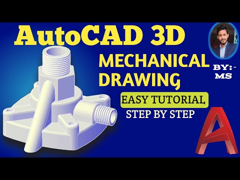 AutoCAD 3D Mechanical Drawing Tutorial || Beginner to Advanced 3D Modeling for Engineers #autocad