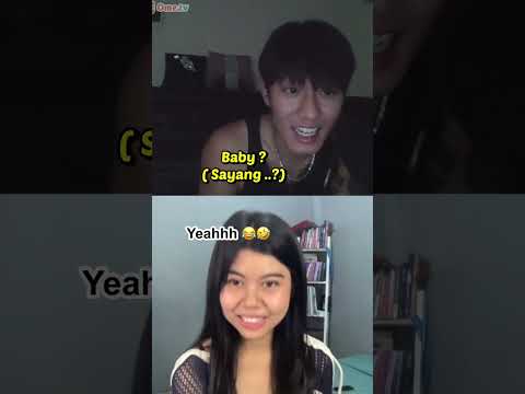 I asked Korean man To call Me “ BABY “ on OMEGLE 😂