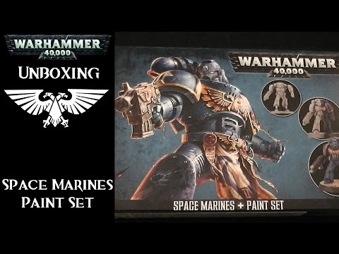 Warhammer 40k: Bausatz Review - Space Marine Paint Set
