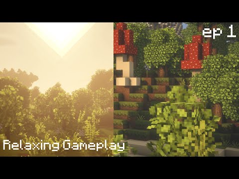 Minecraft Survival | Relaxing gameplay | ep 1 - exploring 🍄
