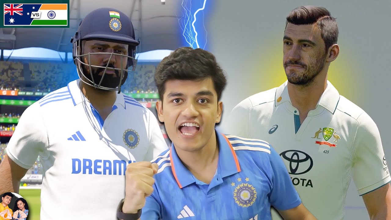 Playing INDIA v AUSTRALIA | Test 2024-25 | SlayyPop