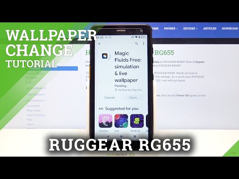 RUGGEAR RG655 and Live Wallpaper App - Install Live Magic Fluids Wallpaper