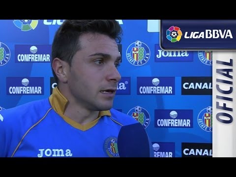 Interview Colunga after Getafe CF (1-0) Málaga CF - HD