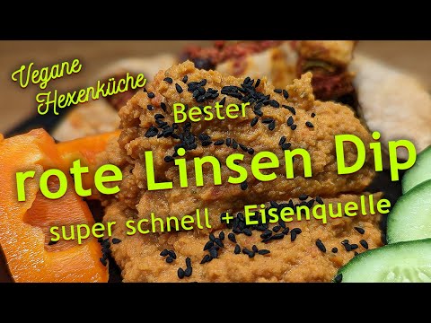 Bester rote Linsen Dip - Eisenquelle