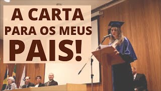 Discurso em homenagem aos Pais e Mães!