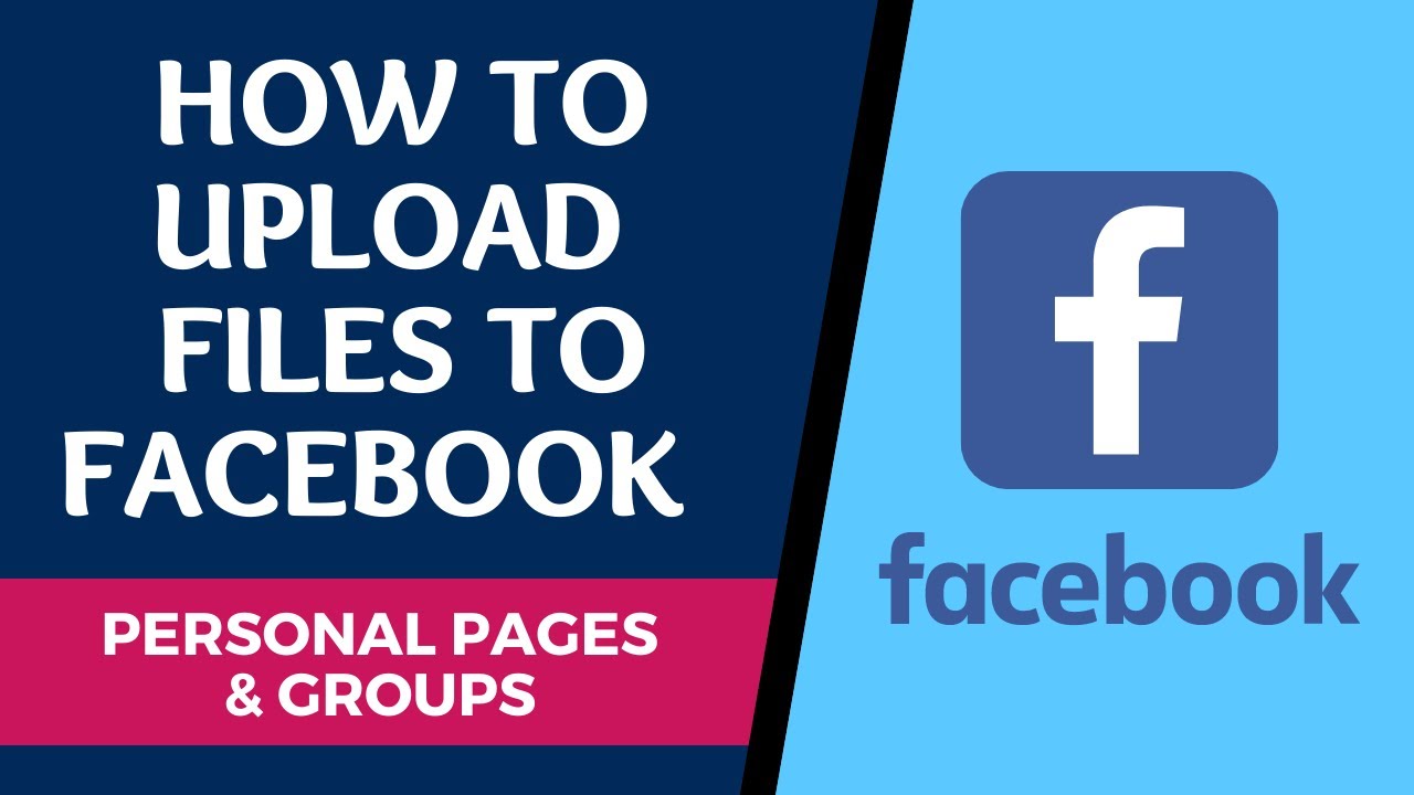 How do I upload a file to a Facebook page?