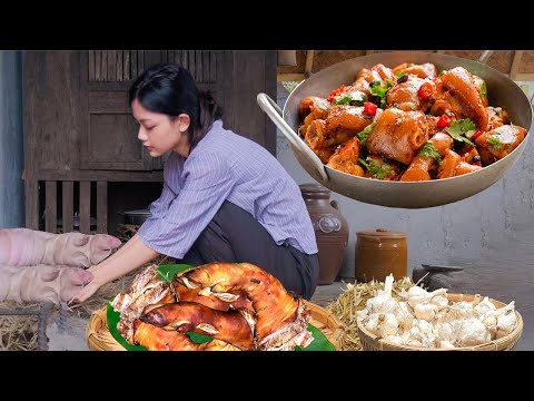 A Peaceful Day in the Countryside: Cooking Vietnamese-Style Smoked Pork Hock | Lam Anh Countryside