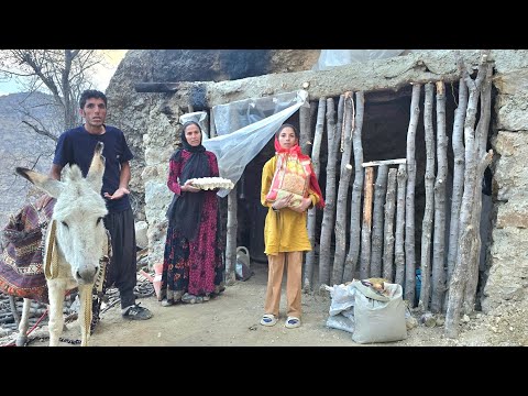 Cave Life 🪨 | Supplying Food with the Help of an Operator in the Harsh Zagros Mountains 🏔️