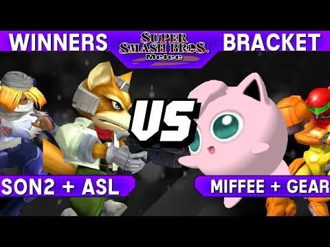 Smash Melee - Hax$ + Jflex (Fox / Sheik) vs BigKid + Swooper (Samus / Puff) - Major Flavor Winners