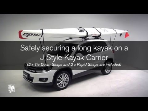 Rhino-Rack | How To Tie Down Your Kayak Using J Style Carriers