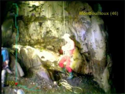 Spéléologie lotoise - l'igue de Montfouilloux - balade verticale souterraine