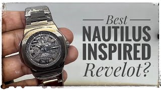 Revelot Gentus GunMetal Skeleton review: Best Nautilus Inspired watch?