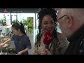 Sharon de Miranda kookt op de Floriade